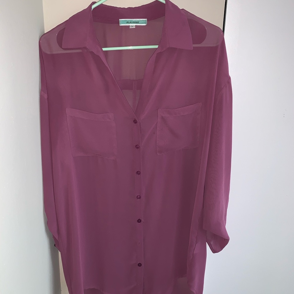 Long flowy oversized blouse